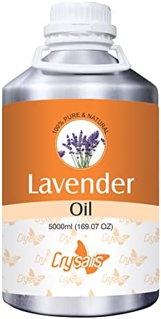 Crysalis Lavender | טהור וטבעי שמן אתרי לא מדולל סטנדרט אורגני/שמן מזוקק לטיפול בעור, טיפוח שיער וניחוחות עיסוי/חדר - 500 מל